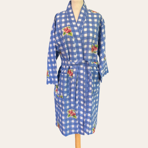 Peignoir imprimé vichy