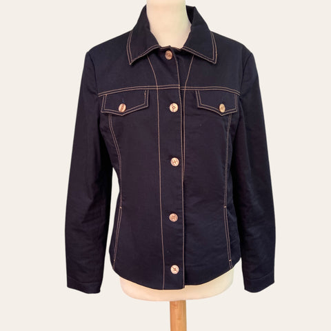 Veste en coton effet denim