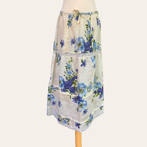 Jupe évasée imprimé floral