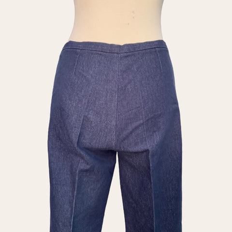 Jean évasé en denim brut