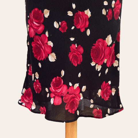 Jupe midi imprimé floral