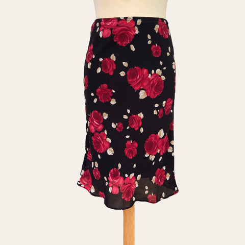 Jupe midi imprimé floral