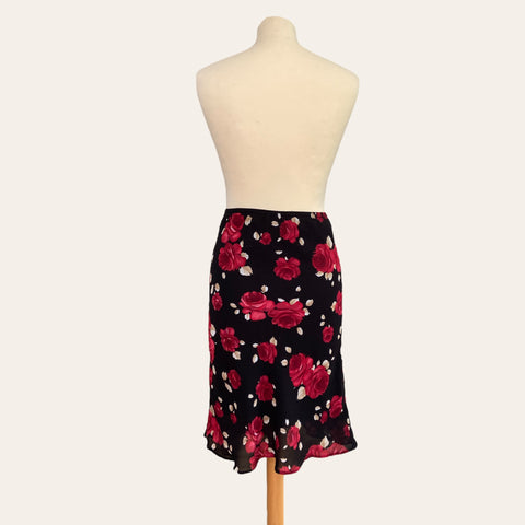 Jupe midi imprimé floral