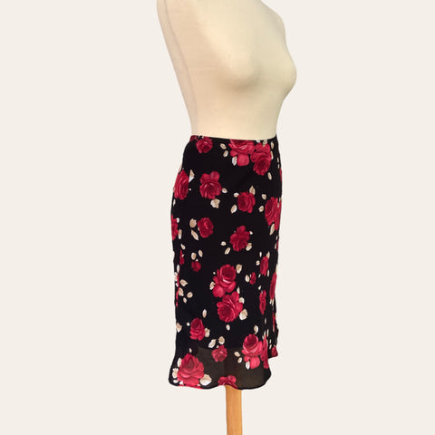 Jupe midi imprimé floral