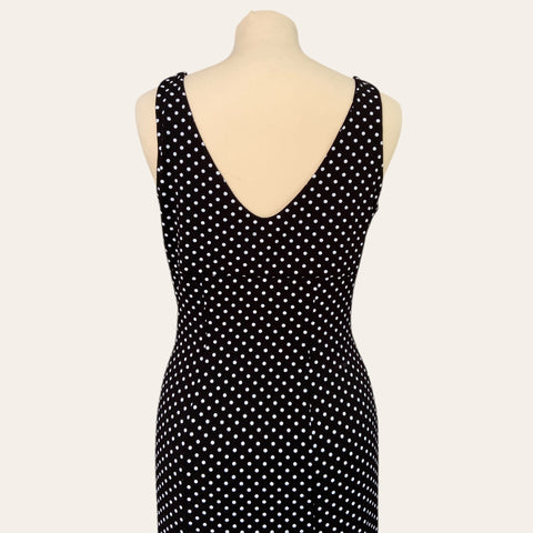 Robe midi imprimé pois