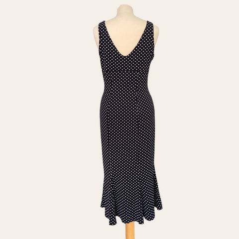 Robe midi imprimé pois