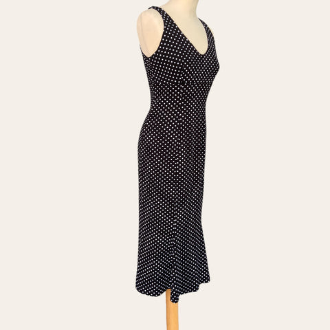 Robe midi imprimé pois