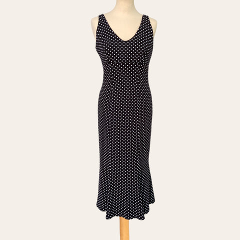 Robe midi imprimé pois