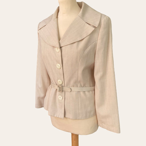 Veste de tailleur ceinturée