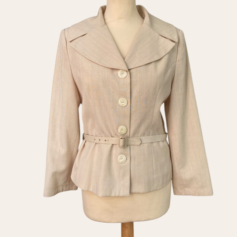 Veste de tailleur ceinturée