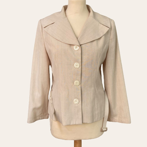 Veste de tailleur ceinturée