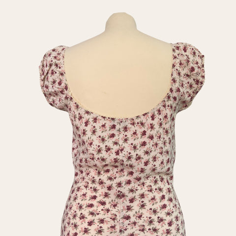 Floral print midi dress