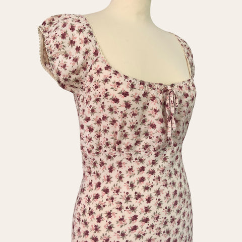 Floral print midi dress