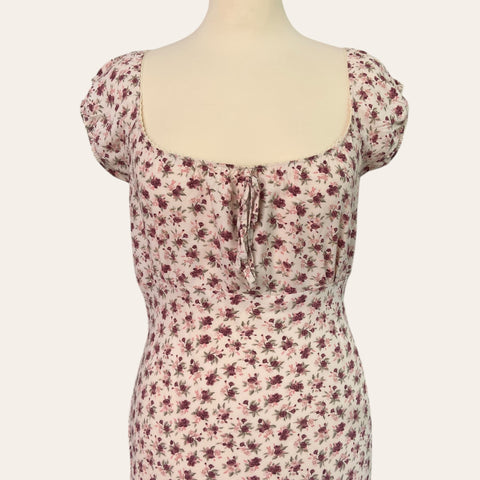 Floral print midi dress