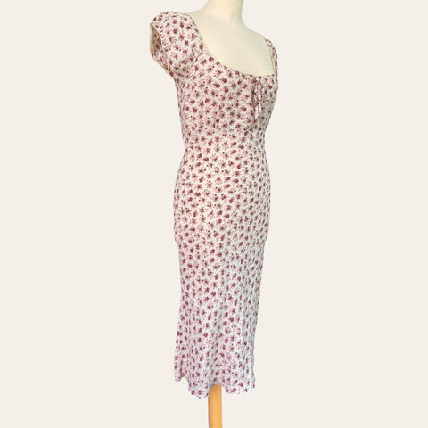 Floral print midi dress
