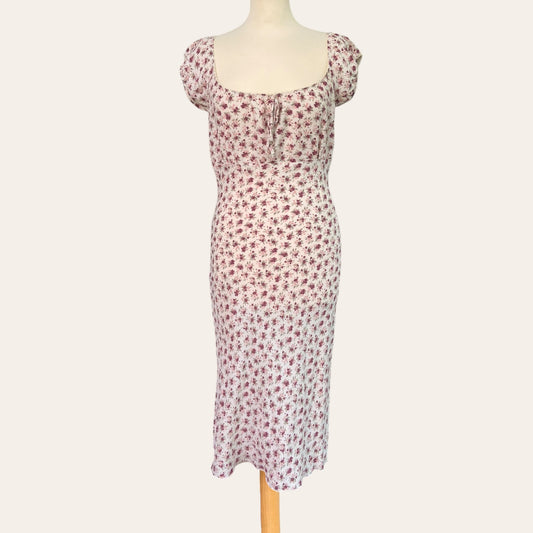 Floral print midi dress