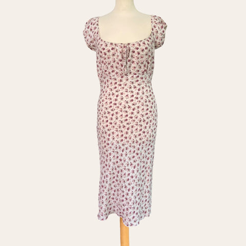 Floral print midi dress