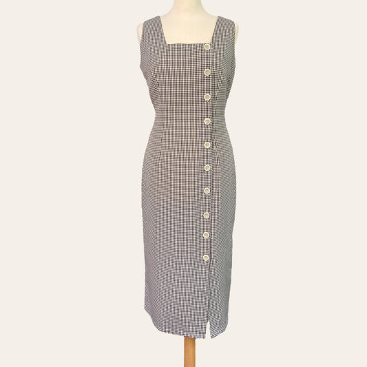 Robe vichy boutonnée