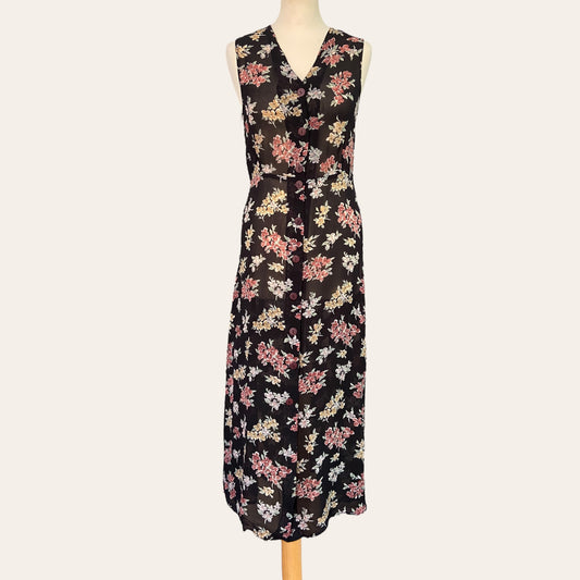 Floral print buttoned dress