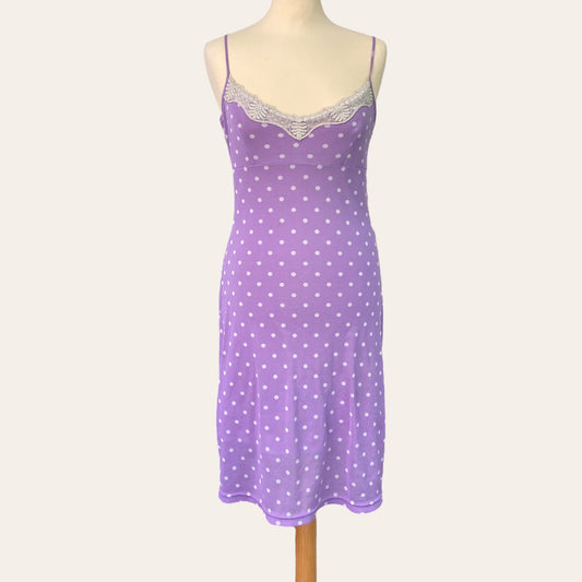 Polka dot print midi dress