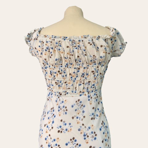 Floral print midi dress