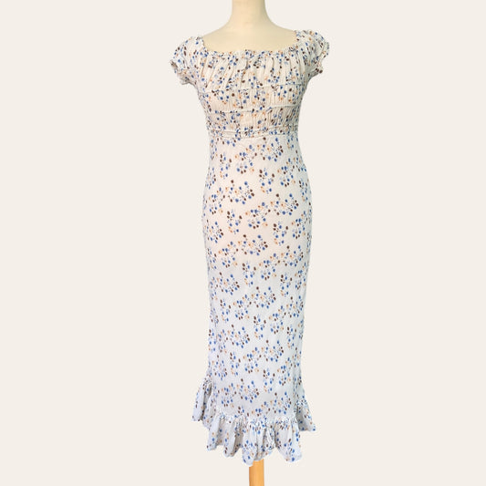 Floral print midi dress