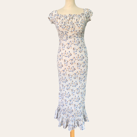 Floral print midi dress