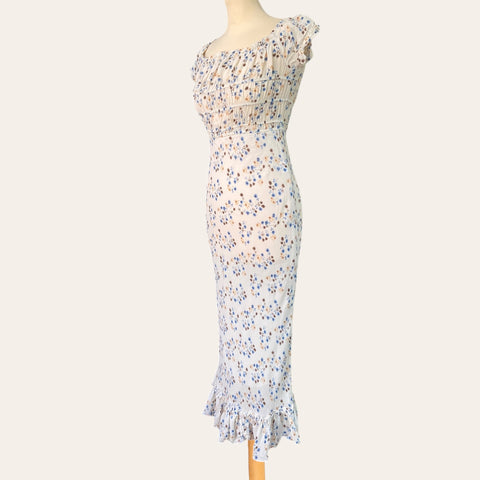 Floral print midi dress