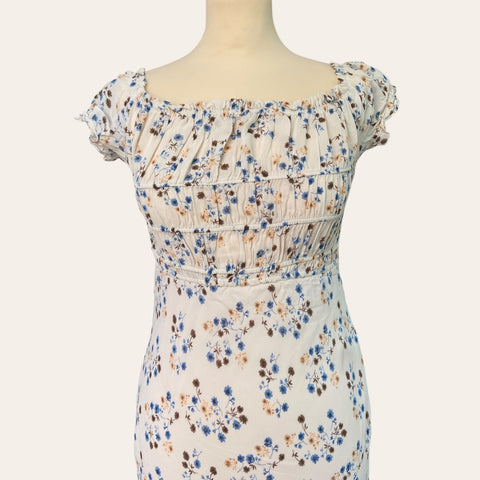Floral print midi dress