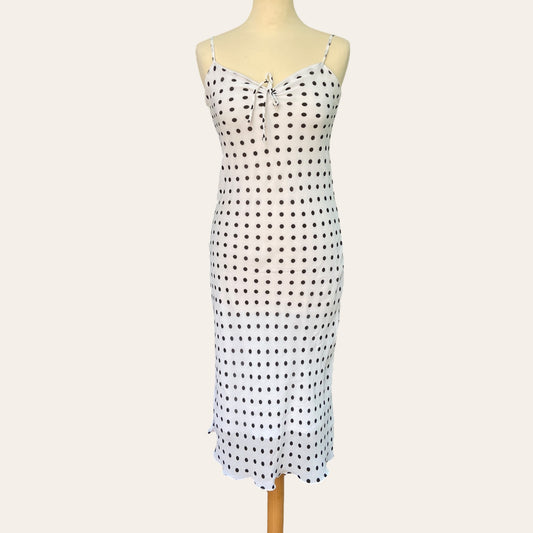 Robe midi imprimé pois