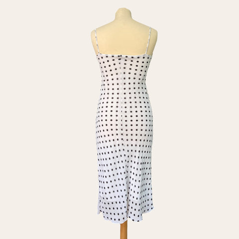 Robe midi imprimé pois