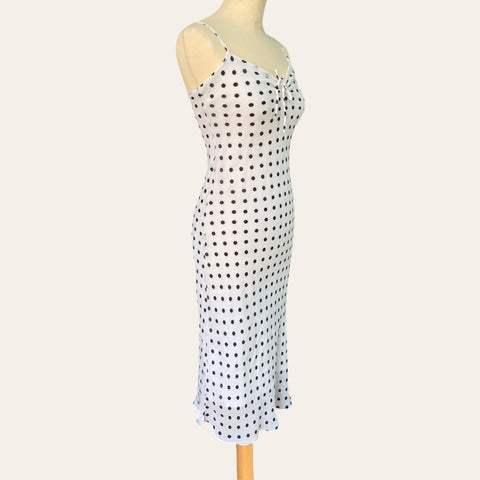 Robe midi imprimé pois