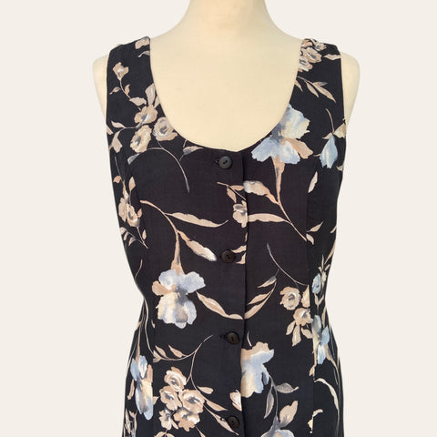 Floral print buttoned dress