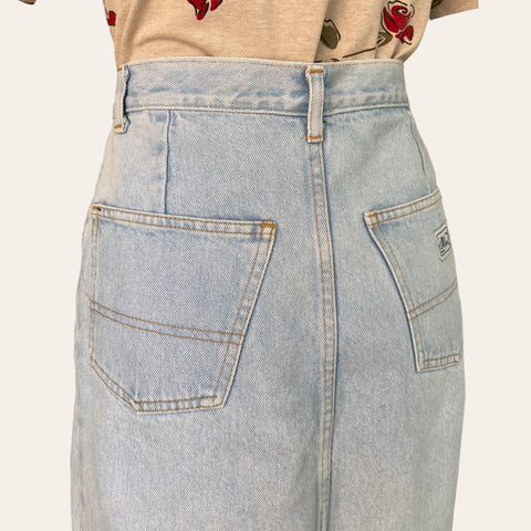 Mini denim skirt