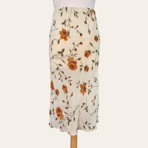 Jupe midi imprimé floral