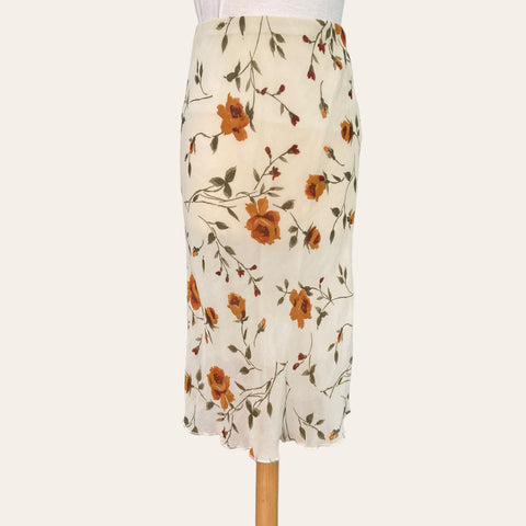 Jupe midi imprimé floral