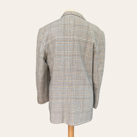 Blazer lainé à carreaux